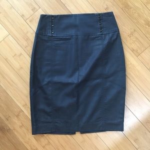 Navy Pencil Skirt - Express
